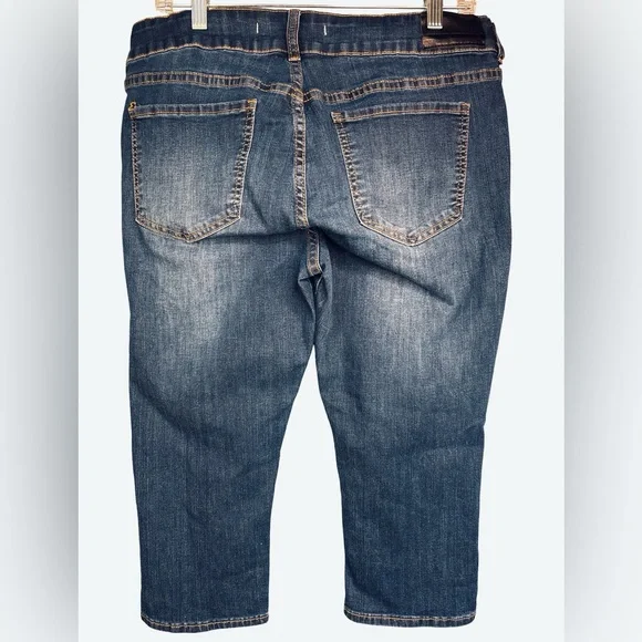 !it Jeans Dark Blue Denim Tiffany Skinny Capri Jeans 16 - Picture 2 of 6